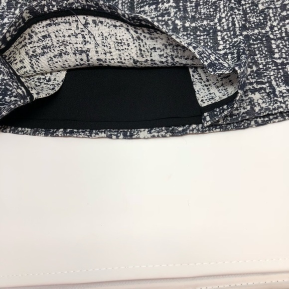 Joie Black and White Cotton Blend Sheath Skirt - Picture 5 of 7